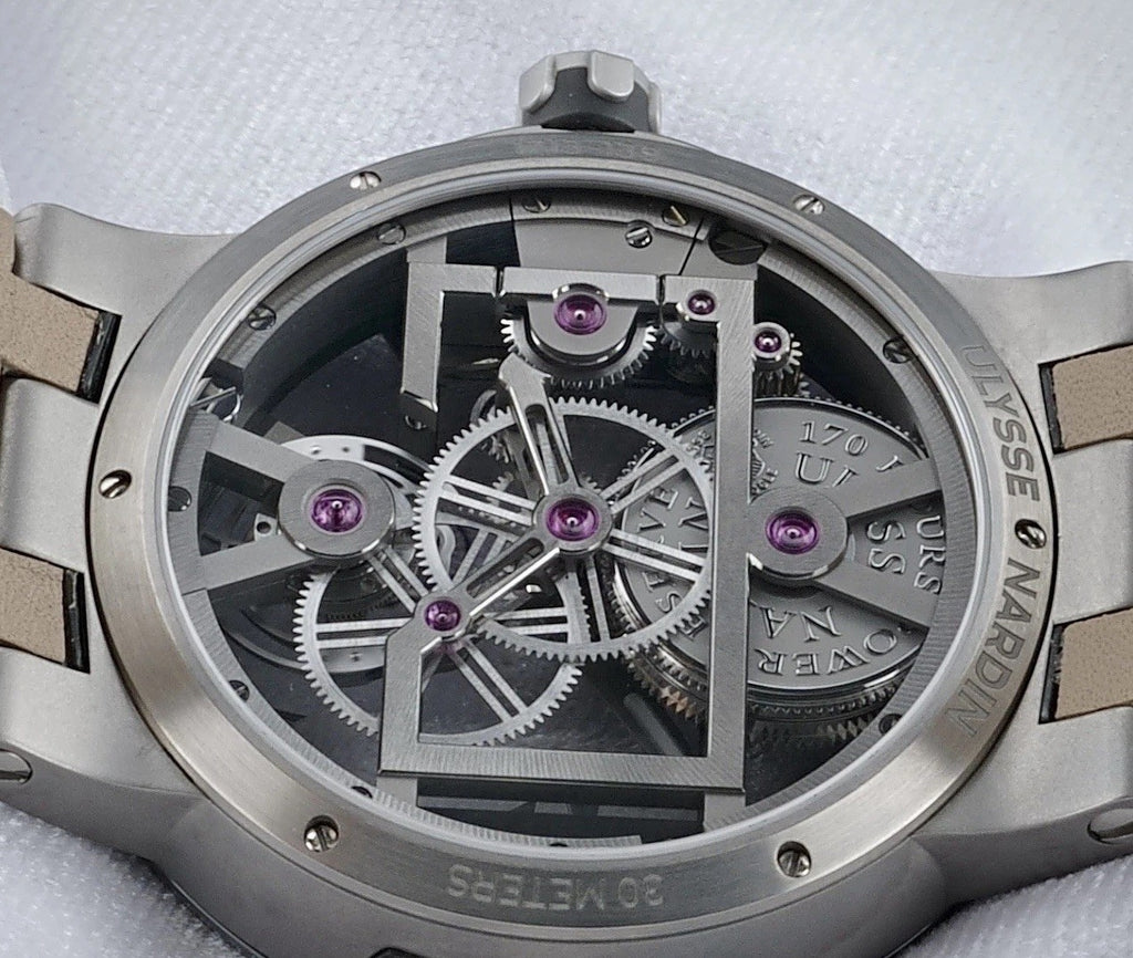 Ulysse Nardin Executive Skeleton Tourbillon 1713-139 Titanium 45MM - FULL SET