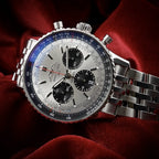 Breitling Navitimer AB0138 43mm Silver Dial -FULL SET- Bracelet & Strap WARRANTY