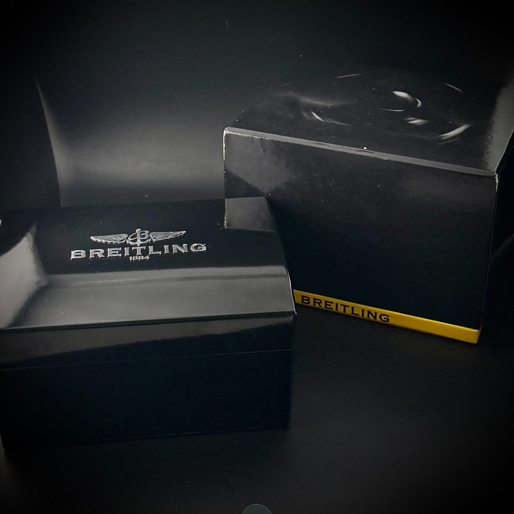 Breitling Super Avenger II 48mm A13371 Black Dial Chronograph Box & Digital Docs