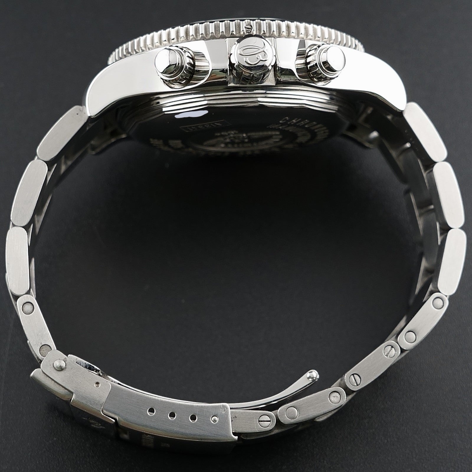 Breitling Superocean Chronograph A13341 Black/Blue Dial Steel Bracelet + Strap