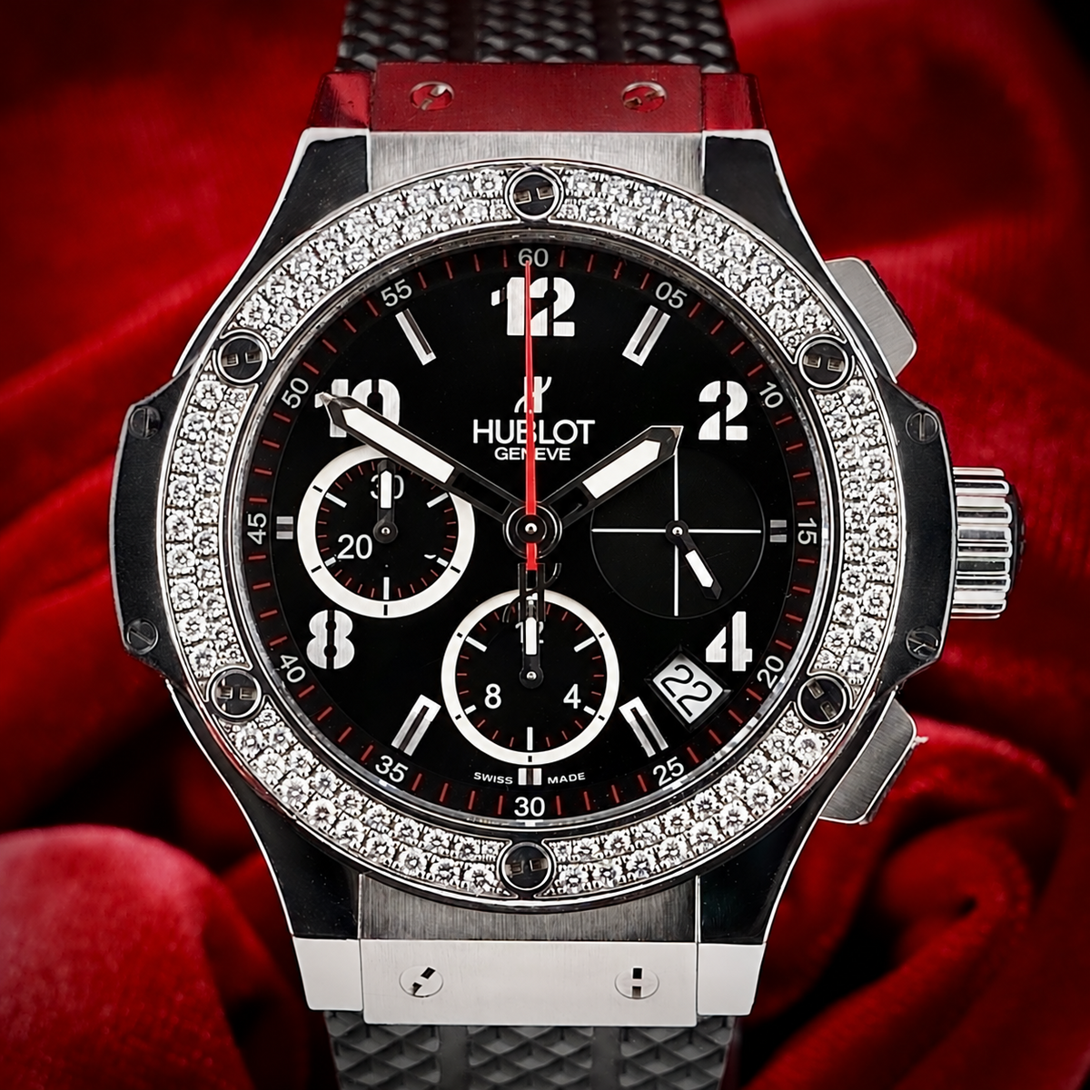 Hublot Big Bang 41mm Steel Diamond Chronograph 341.SX.130.RX.114 - FULL SET