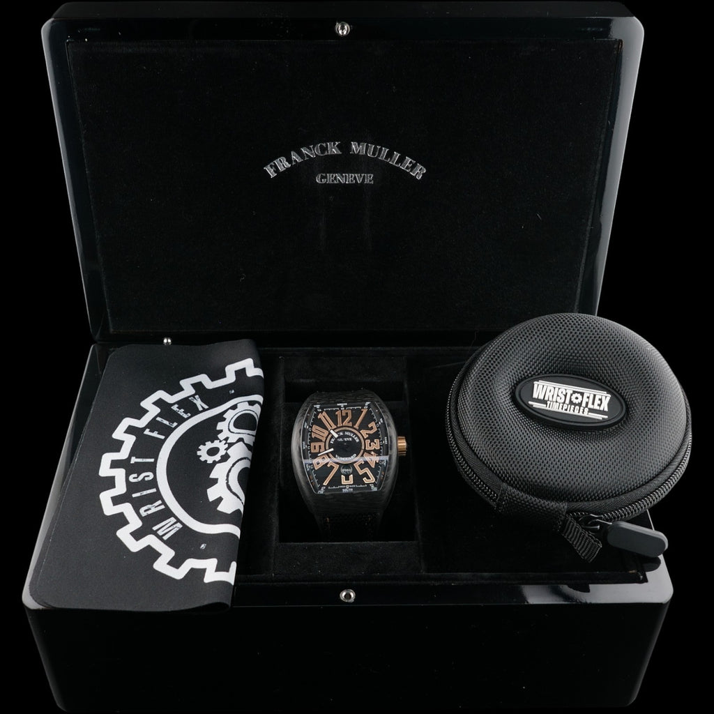 Franck Muller Vanguard V45 V SC DT CB NR 5N Carbon 18k Rose-Gold 45mm Full Set