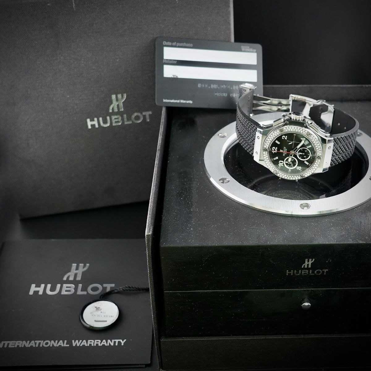 Hublot Big Bang 41mm Steel Diamond Chronograph 341.SX.130.RX.114 - FULL SET