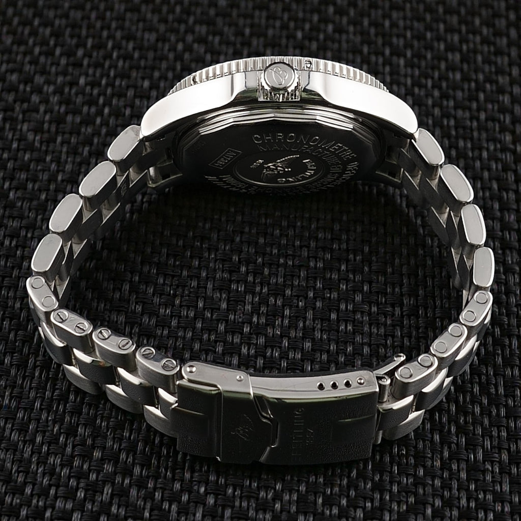 Breitling Superocean 42mm - Black Dial -Steel Bracelet & Extra Strap,  A17364