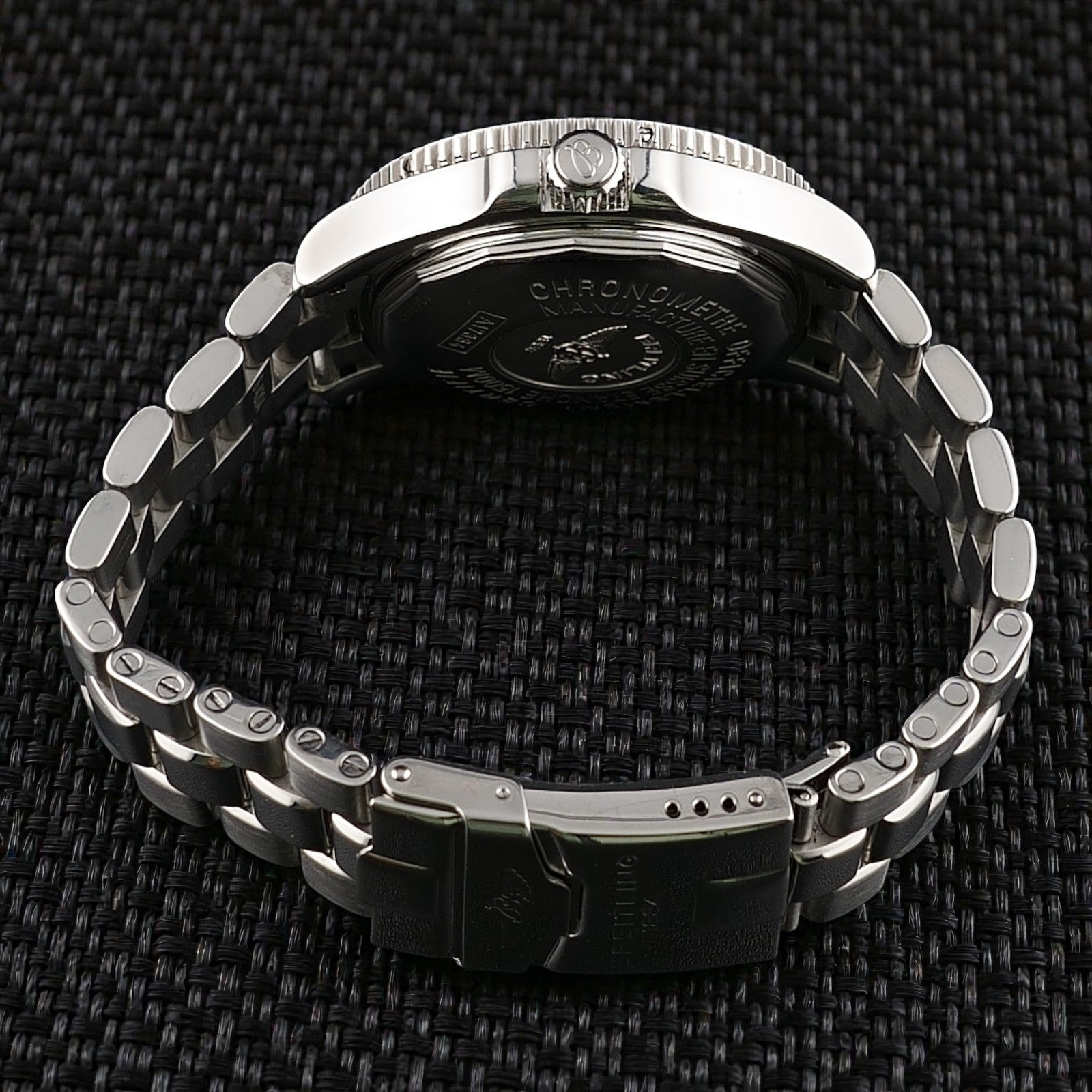 Breitling Superocean 42mm - Black Dial -Steel Bracelet & Extra Strap,  A17364
