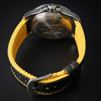 Breitling Superocean A17367 44mm Yellow Dial Steel Bracelet Box & Card & Manual