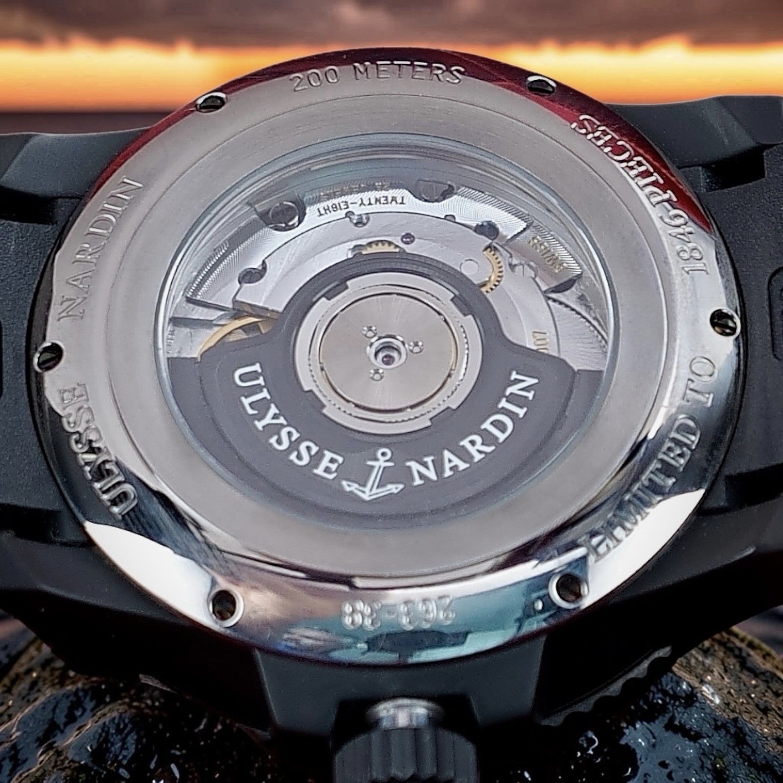 Ulysse Nardin Maxi Marine Diver Black Sea 263-38LE 43mm Limited Edition Box&Book