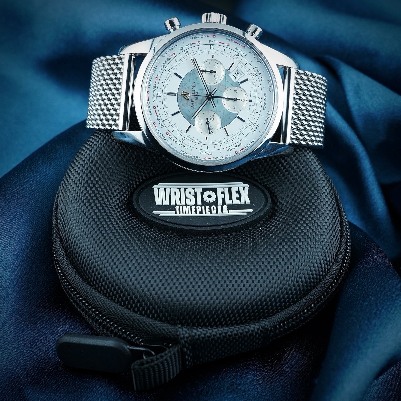 Breitling Transocean Unitime AB0510 –World Time Chrono AB0510,  Bracelet & Strap