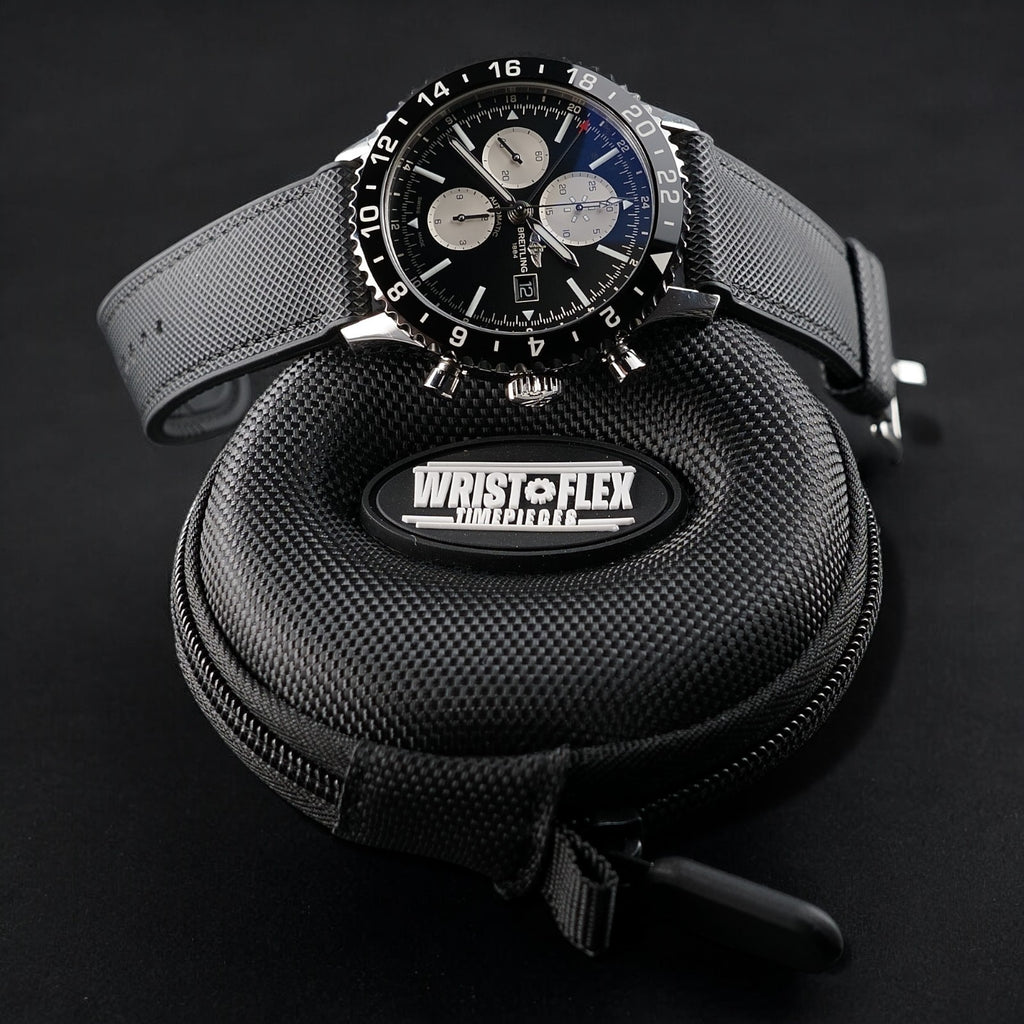 Breitling Chronoliner Y24310 GMT Chrono Reverse Panda Pilot Watch 46mm -Bracelet