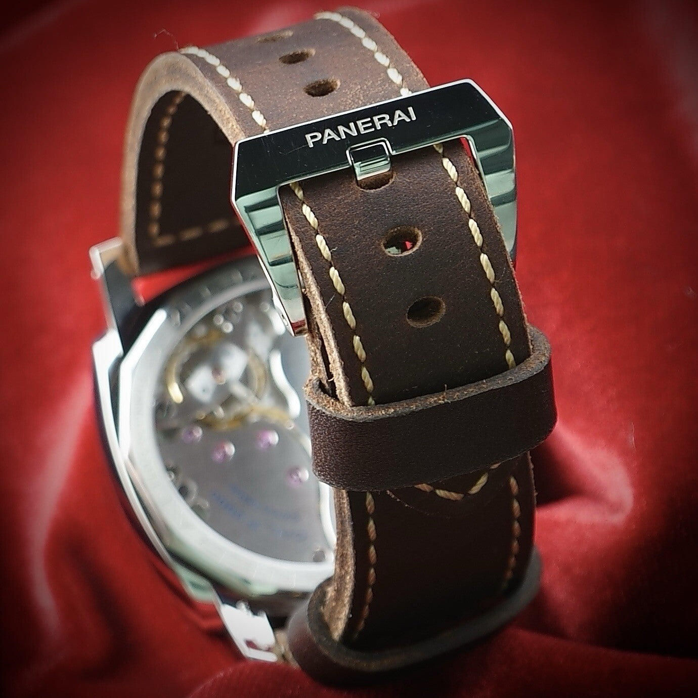 PANERAI 3 Days Marina Militaire Acciaio -47mm PAM00587 Rare Limited Edt Full Set