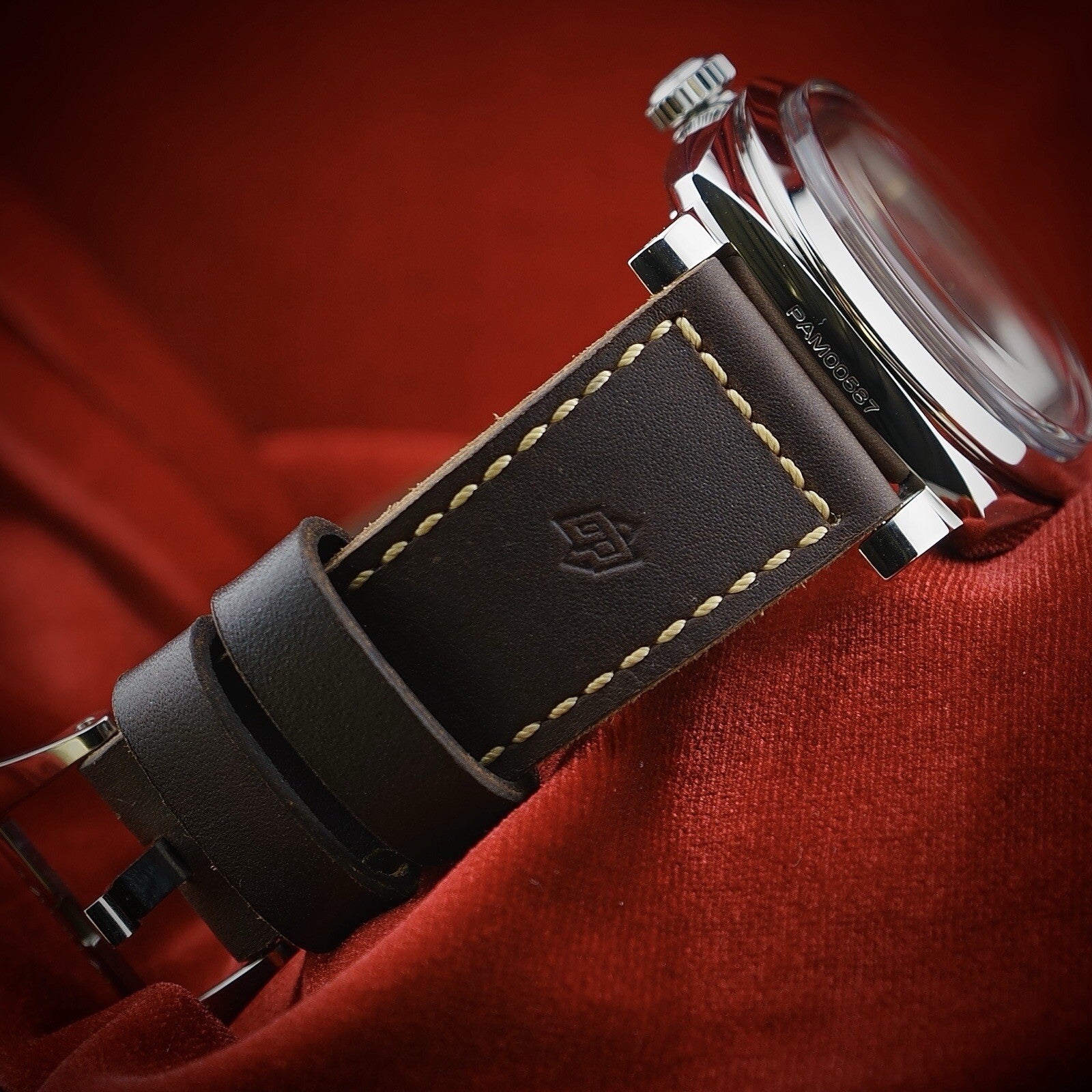 PANERAI 3 Days Marina Militaire Acciaio -47mm PAM00587 Rare Limited Edt Full Set