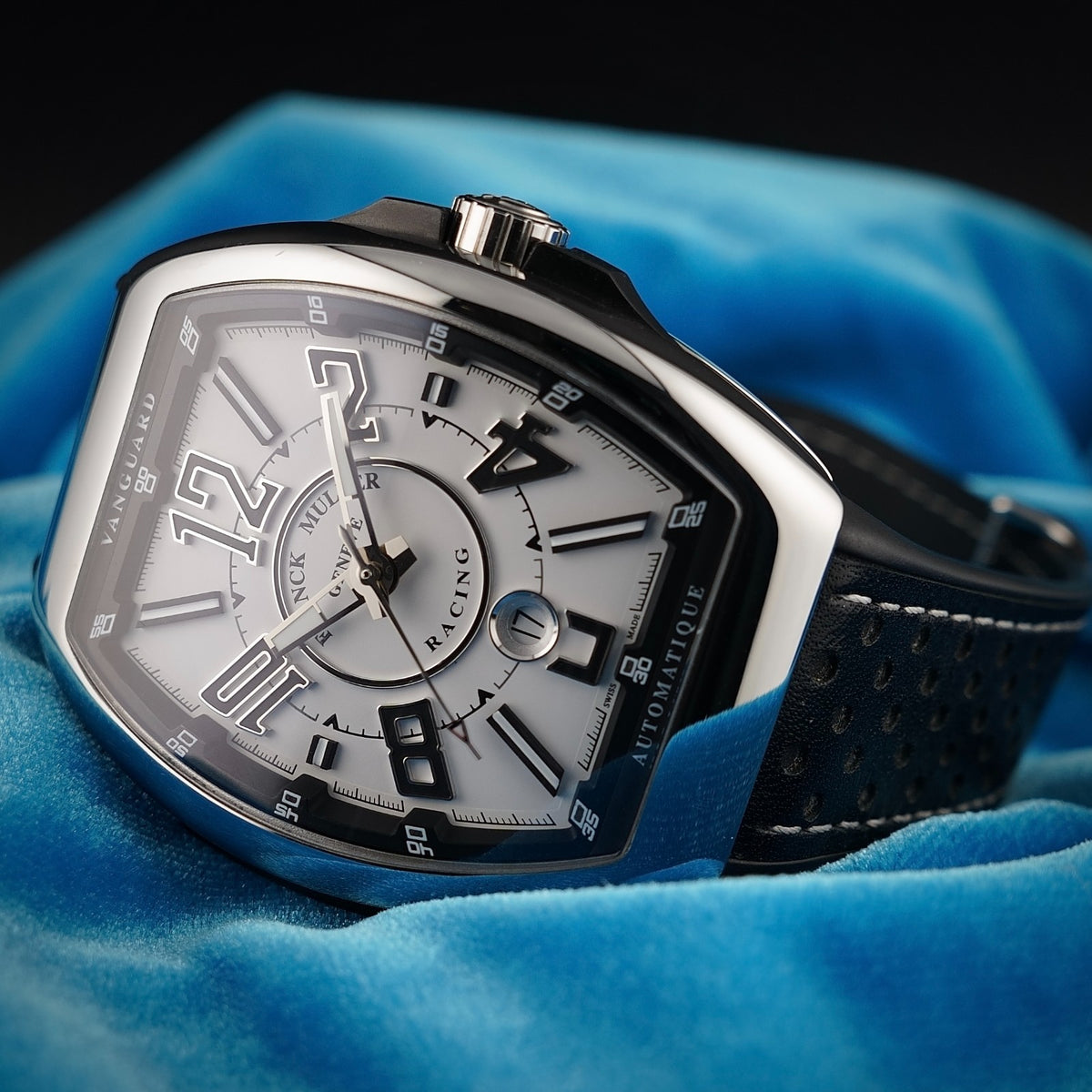 Franck Muller Vanguard Racing V45SCDT White Dial Automatic Full Set Box Papers