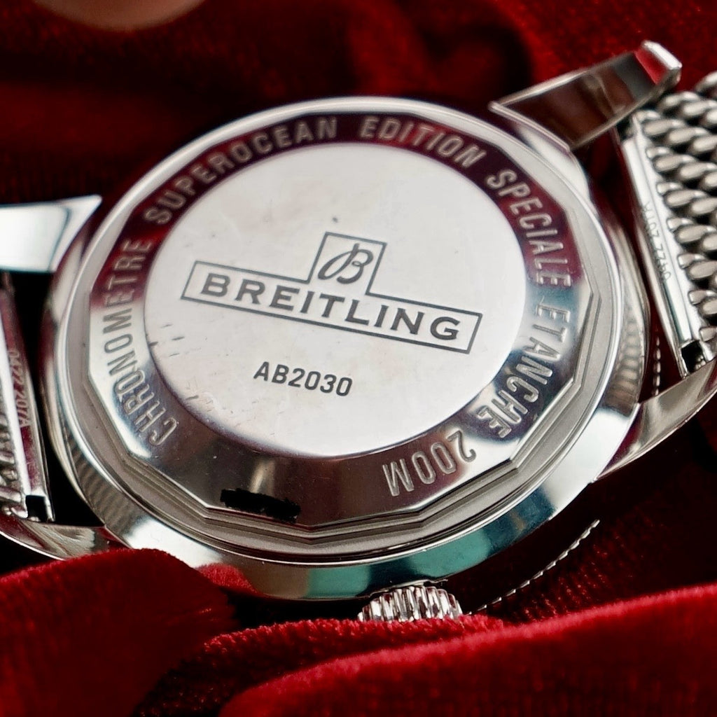 Breitling Superocean Heritage 44MM AB2030 Box & Card Steel Bracelet, Extra Strap