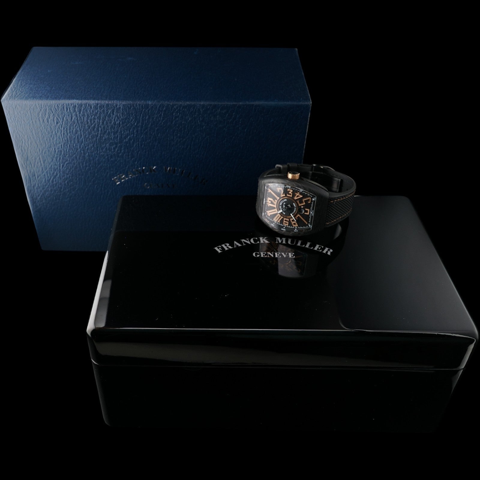 Franck Muller Vanguard V45 V SC DT CB NR 5N Carbon 18k Rose-Gold 45mm Full Set