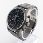 Breitling Transocean Unitime Pilot Blacksteel 46mm World Time - LIMITED to 1000