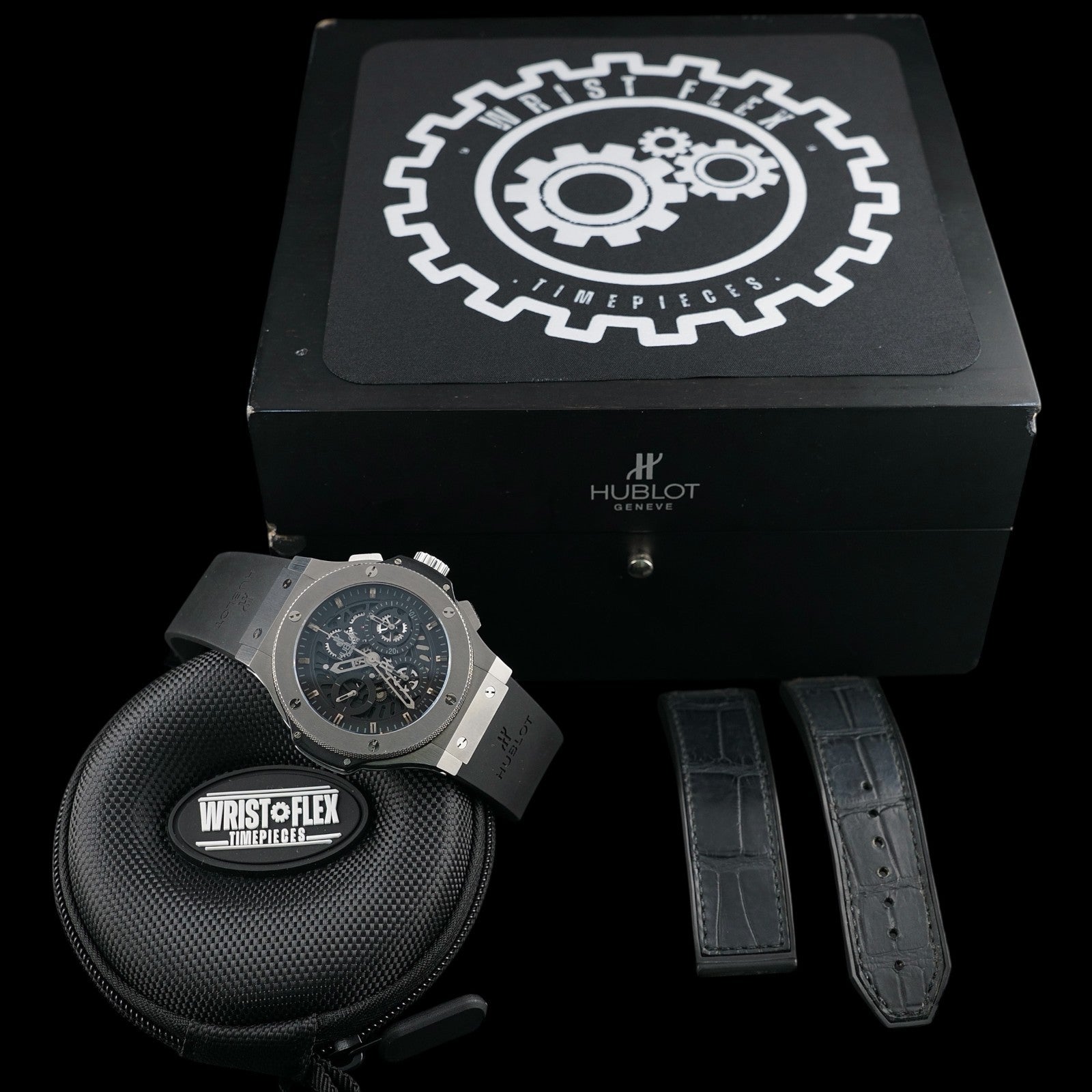 Hublot Big Bang Aero Bang 44mm TUNGSTEN Limited 310.KX.1140.RX Skeleton Chrono