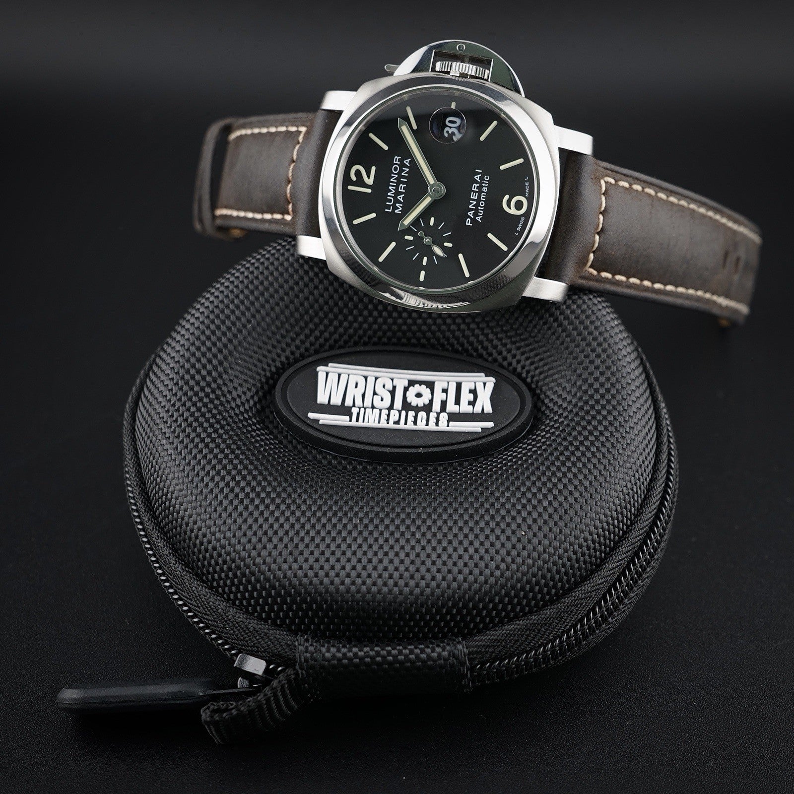 Panerai Luminor Marina 40mm - PAM00048 - Three OEM Straps, Date, Seconds & More