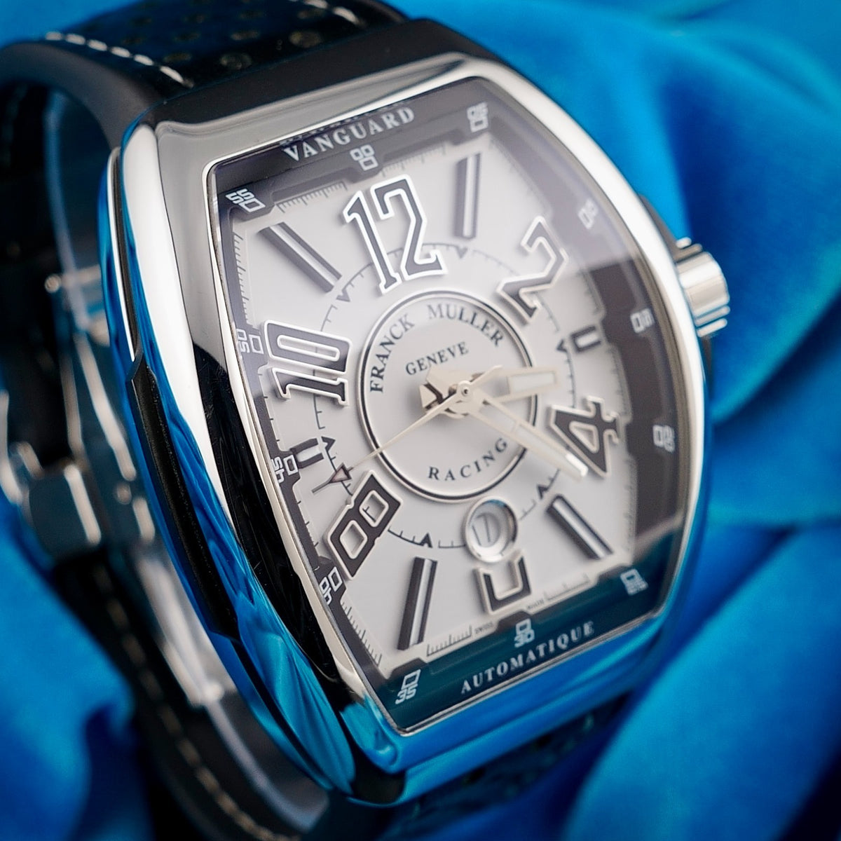 Franck Muller Vanguard Racing V45SCDT White Dial Automatic Full Set Box Papers