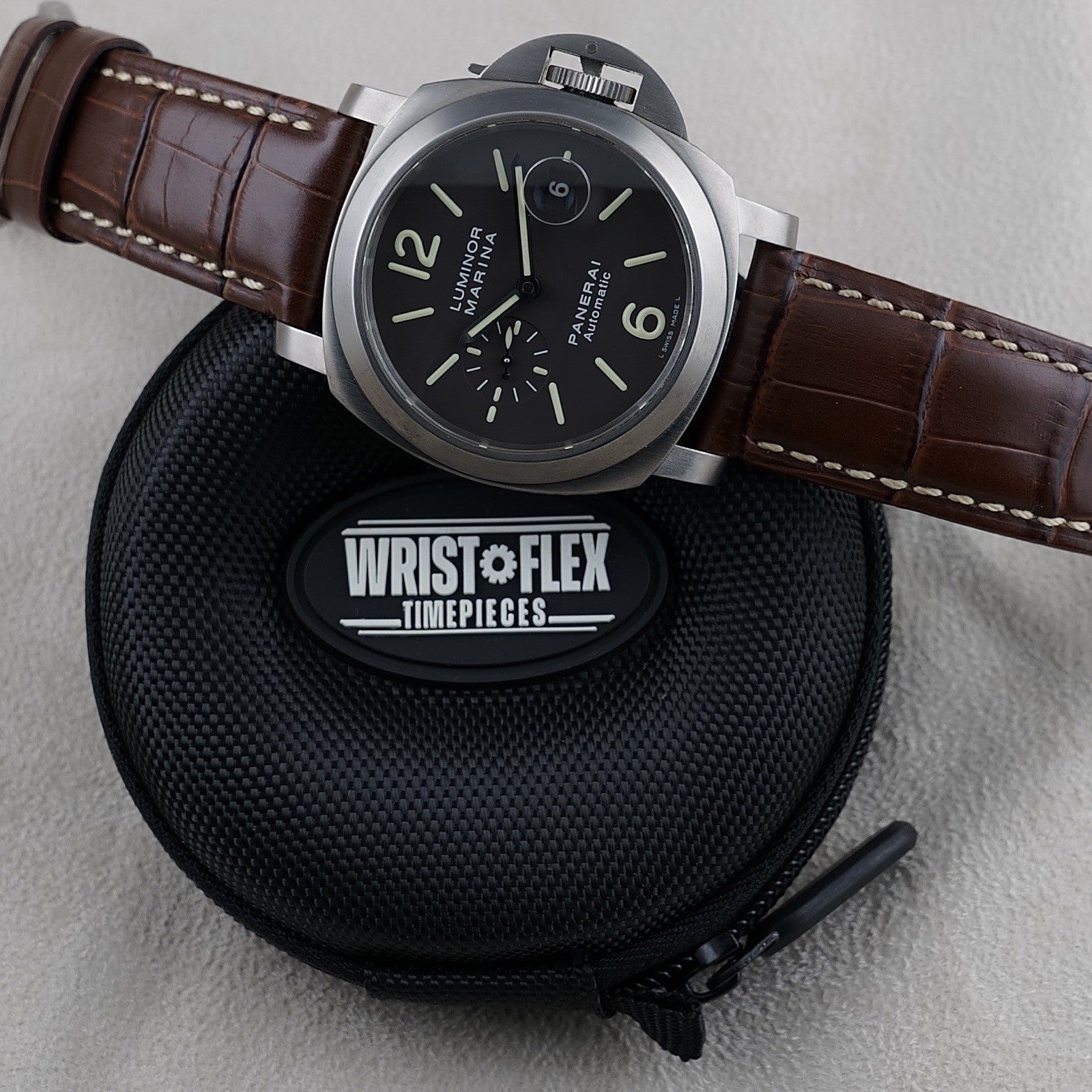Panerai Luminor Marina PAM00240 Titanium 44mm Brown Dial, Full Set, Extra Straps