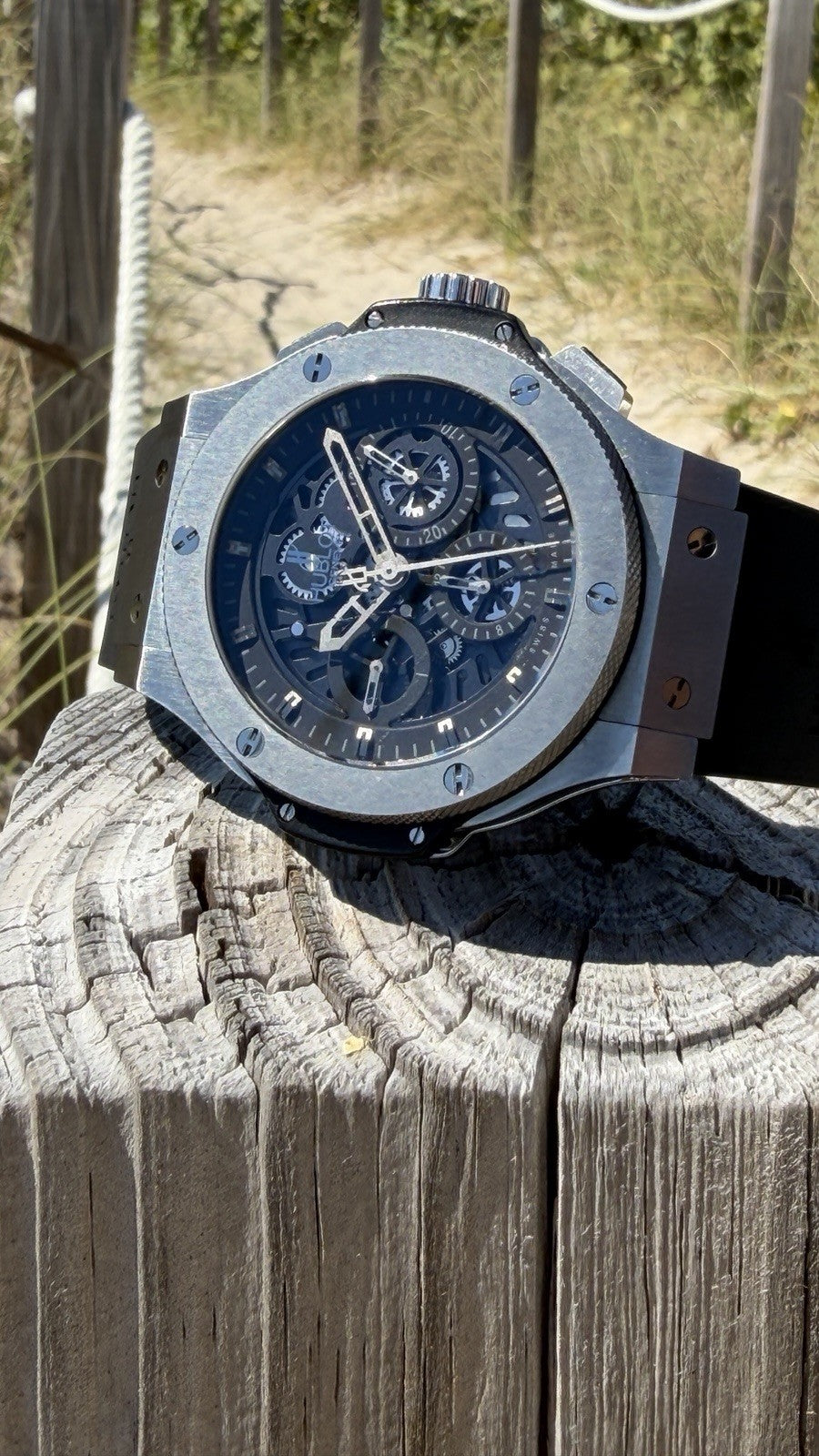 Hublot Big Bang Aero Bang 44mm TUNGSTEN Limited 310.KX.1140.RX Skeleton Chrono