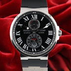 Ulysse Nardin Marine Maxi Chronometer Stainless Steel Black Dial 43mm 263-67