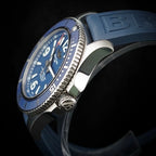 Breitling Superocean A17366 Diver Blue Dial 42mm Rubber Strap -FULL SET- Extra's