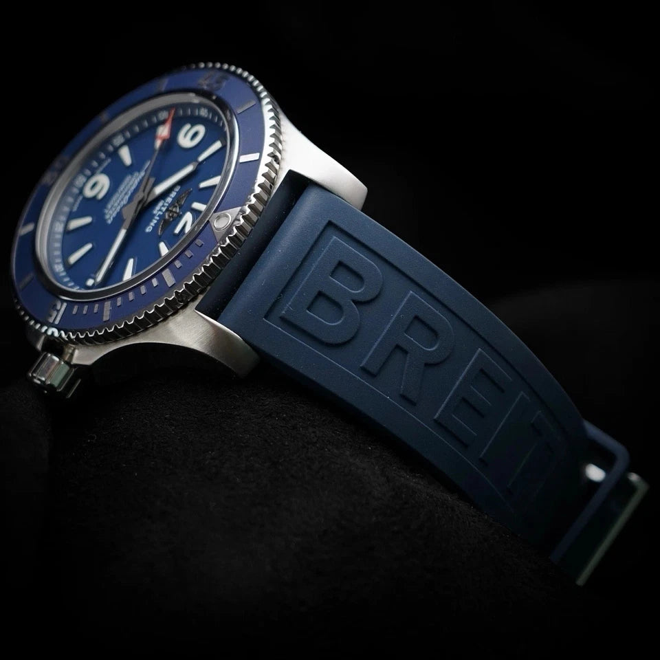 Breitling Superocean A17366 Diver Blue Dial 42mm Rubber Strap -FULL SET- Extra's