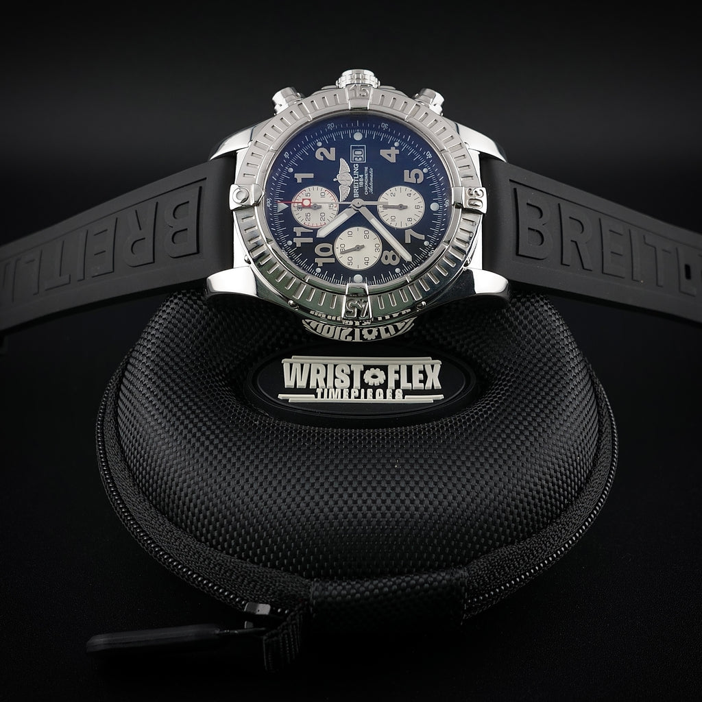 Breitling Super Avenger 48mm A13370 Steel Bracelet & OEM Extra Strap & Buckle