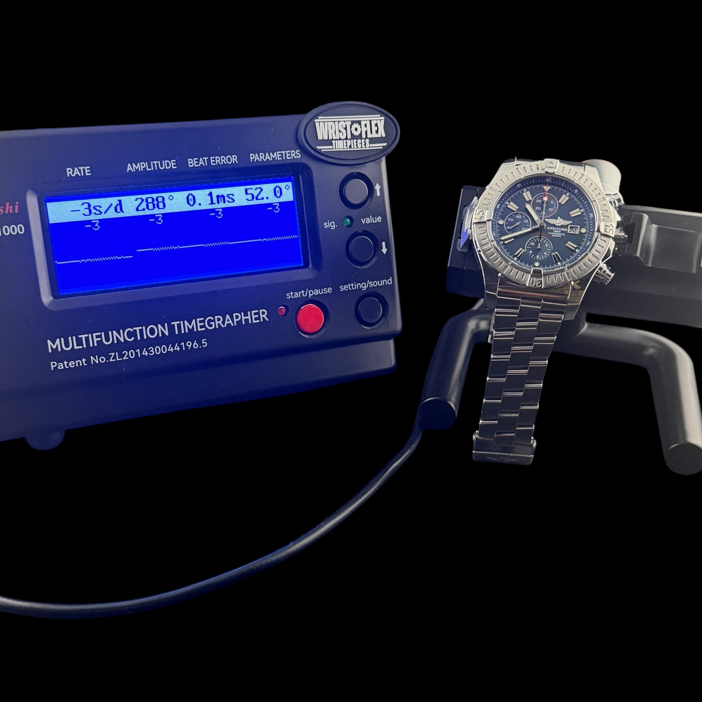 Breitling Super Avenger 48mm, A13370 -Steel Bracelet | Blue Dial | Extra Strap