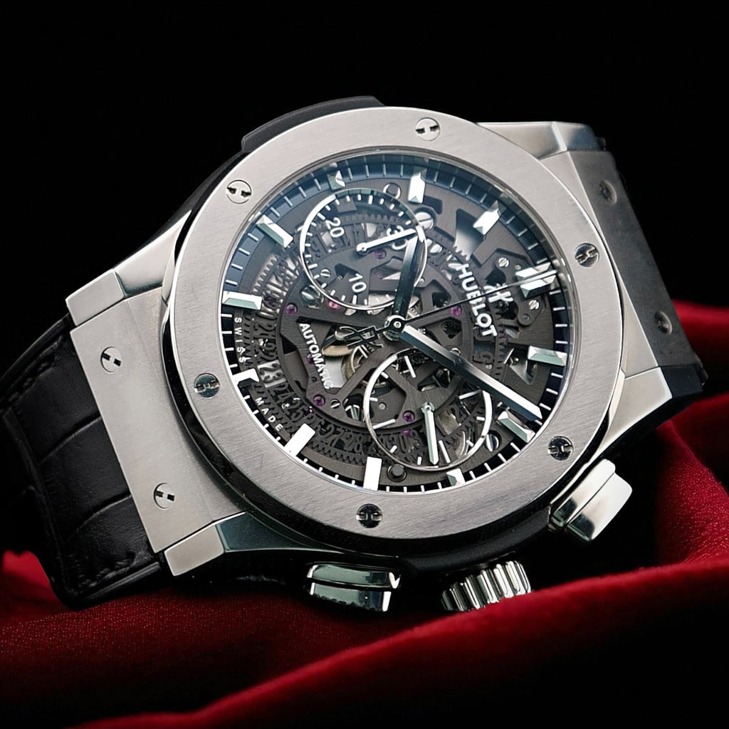 Hublot Classic Fusion Aerofusion Skeleton 45mm –Ref. 525.NX.0170.LR - Box & Card