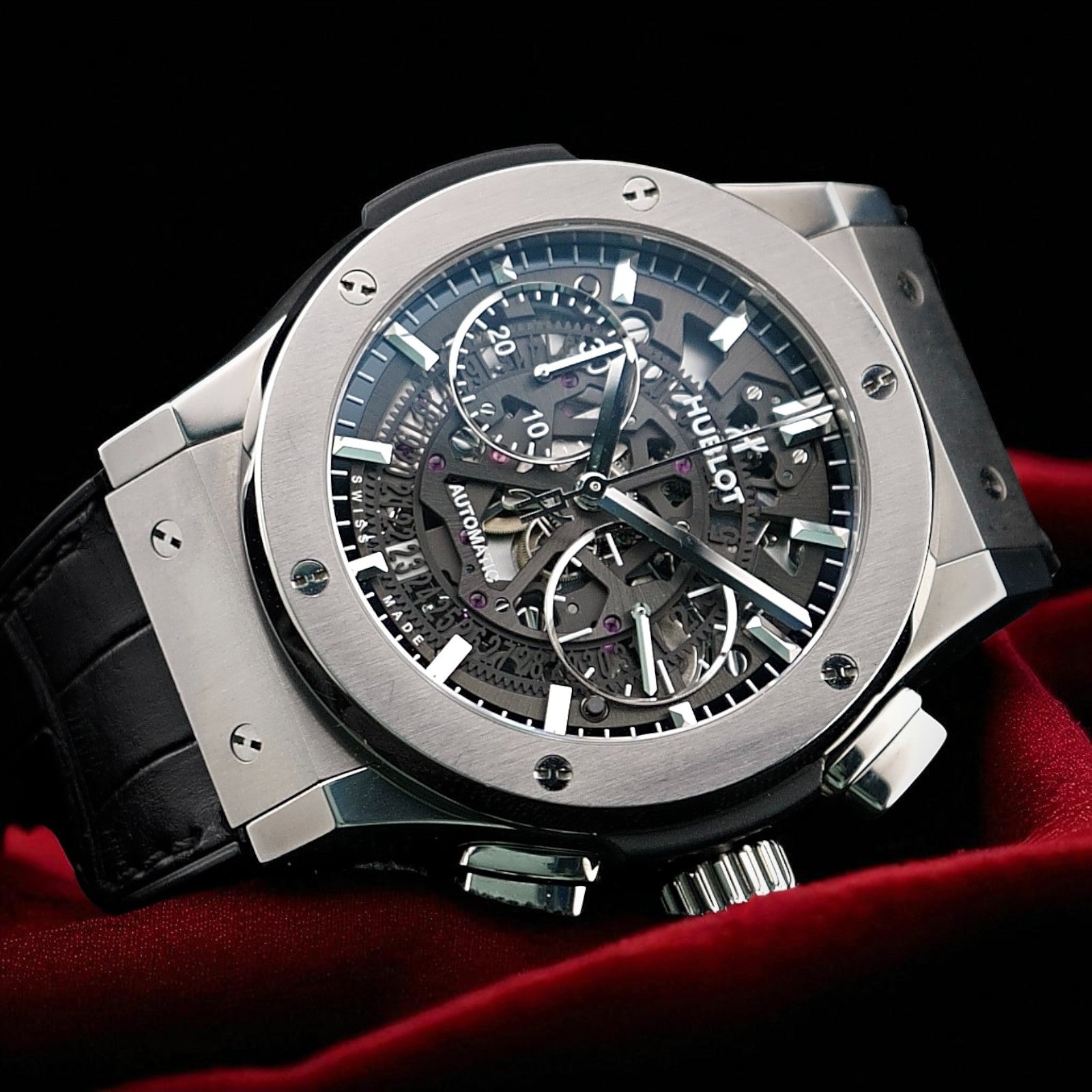 Hublot Classic Fusion Aerofusion Skeleton 45mm –Ref. 525.NX.0170.LR - Box & Card