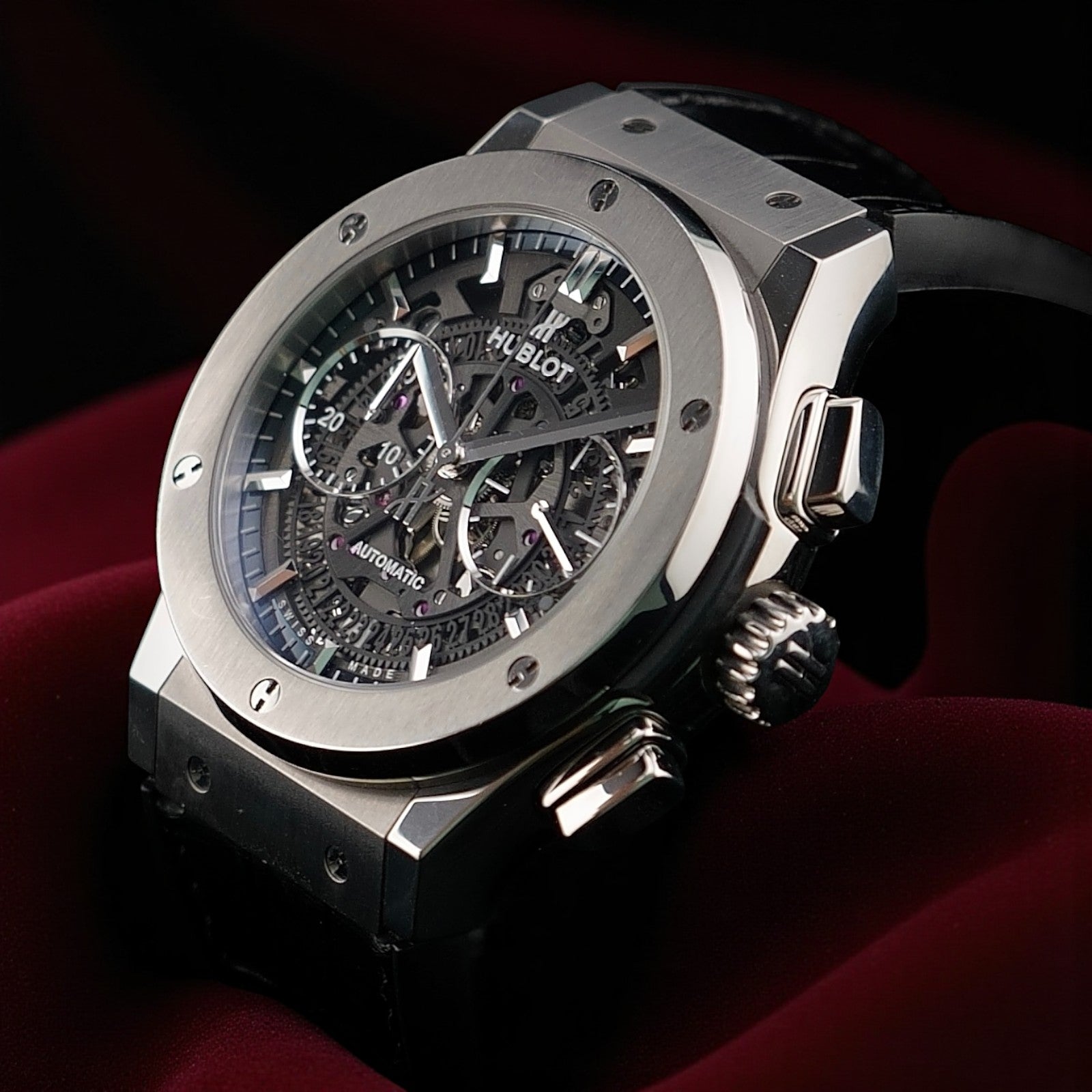 Hublot Classic Fusion Aerofusion Skeleton 45mm –Ref. 525.NX.0170.LR - Box & Card