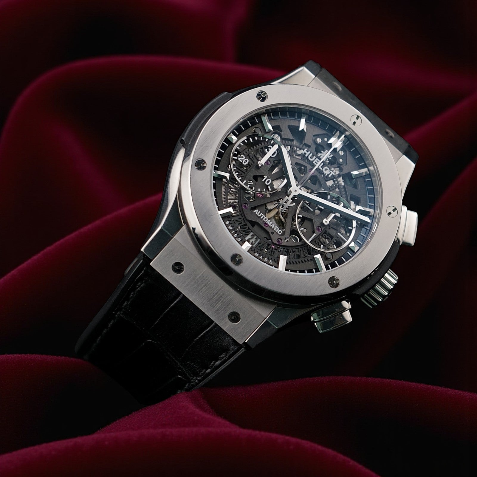 Hublot Classic Fusion Aerofusion Skeleton 45mm –Ref. 525.NX.0170.LR - Box & Card