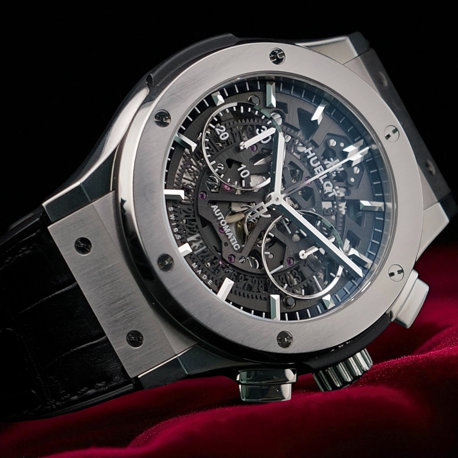 Hublot Classic Fusion Aerofusion Skeleton 45mm –Ref. 525.NX.0170.LR - Box & Card