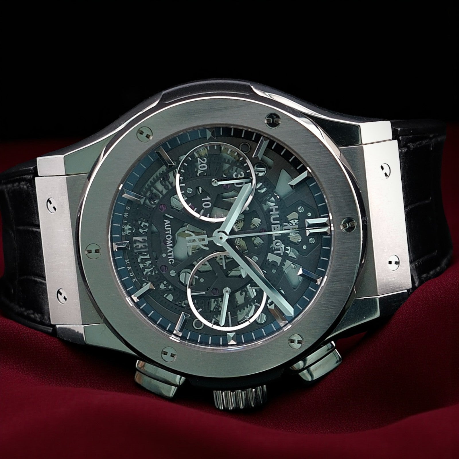 Hublot Classic Fusion Aerofusion Skeleton 45mm –Ref. 525.NX.0170.LR - Box & Card