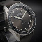 Blancpain Fifty Fathoms Bathyscaphe 5000-1110-K52A 43mm 2025 Full Set 2 Straps