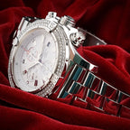 Breitling Super Avenger A13370 | White Dial | 48mm Diamond Bezel | Box & WFT Ext