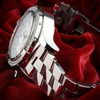 Breitling Super Avenger A13370 | White Dial | 48mm Diamond Bezel | Box & WFT Ext