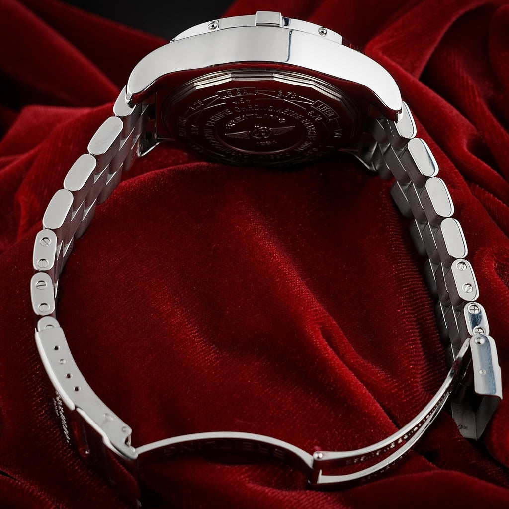 Breitling Super Avenger A13370 | White Dial | 48mm Diamond Bezel | Box & WFT Ext