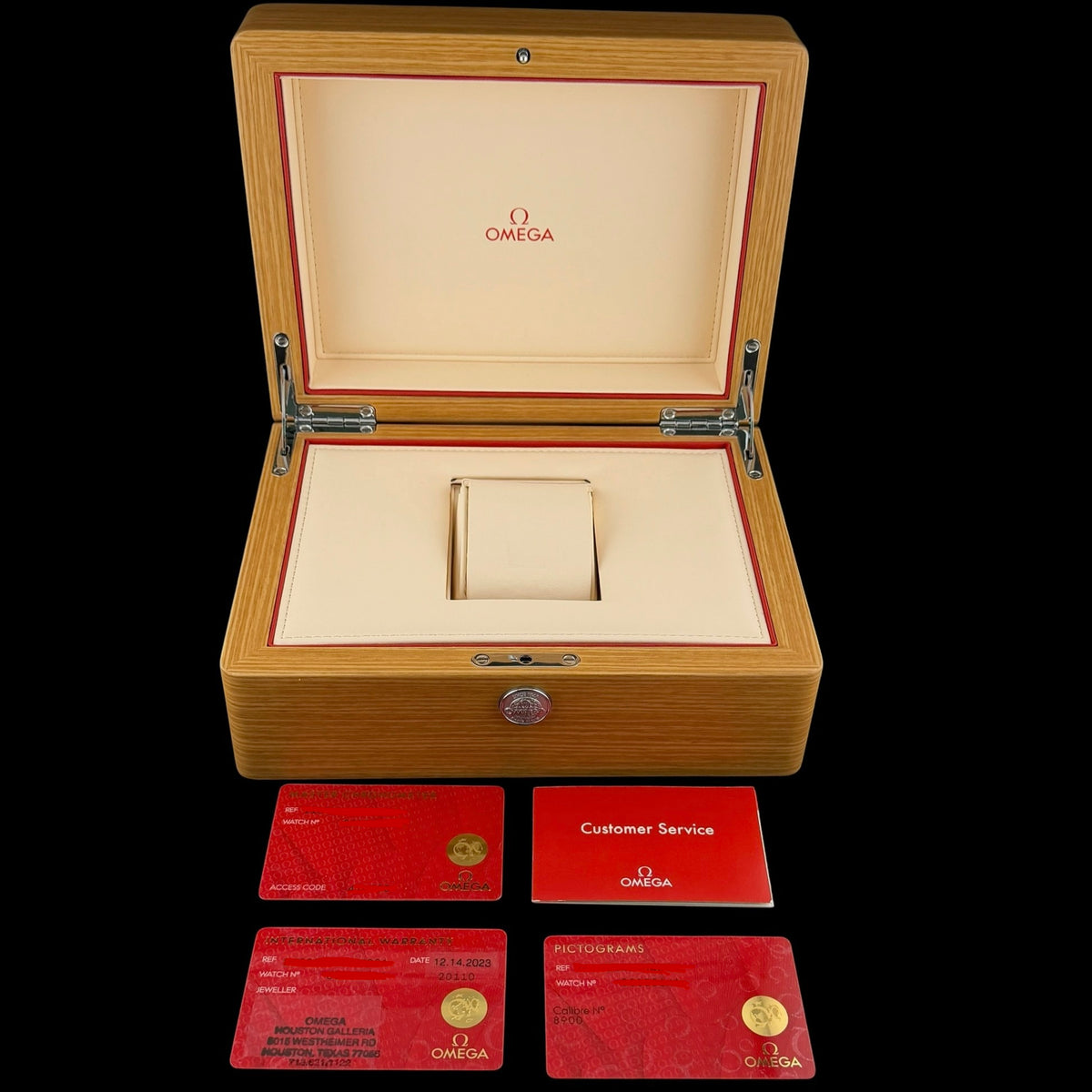 2023 OMEGA Seamaster Planet Ocean 600M 215.30.44.21.04.001 White Dial Full Set