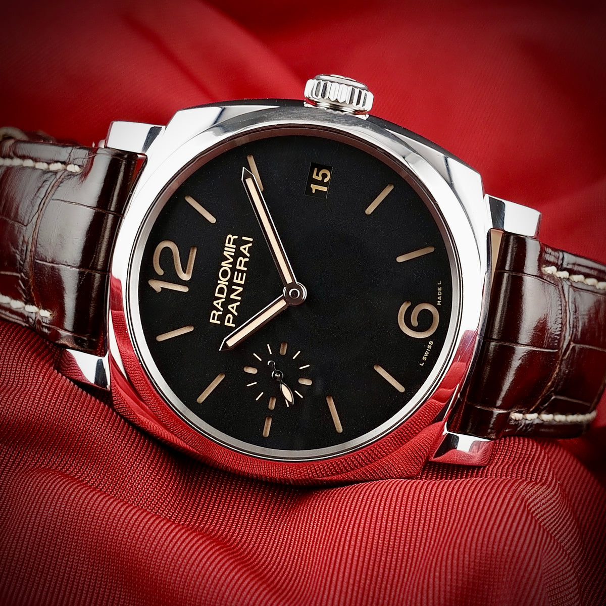 Panerai Radiomir 1940 3 Days Black Dial 47mm - PAM00514 - Extra Straps