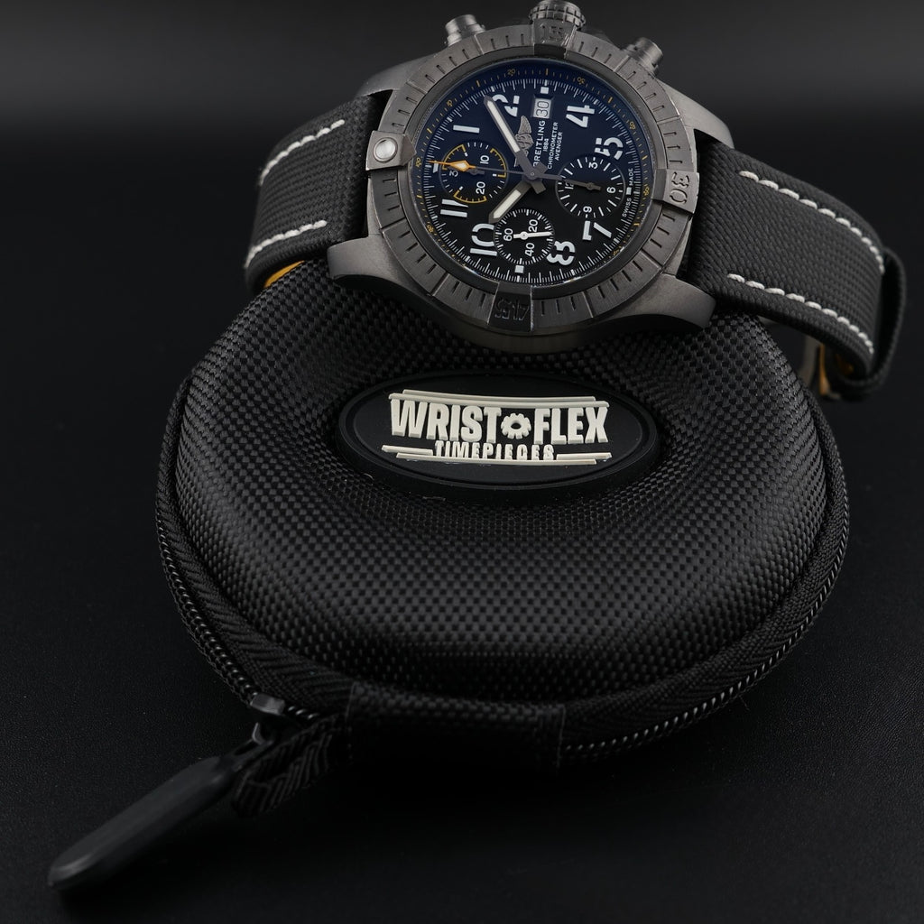 Breitling Avenger Chronograph 45 caseback titanium
