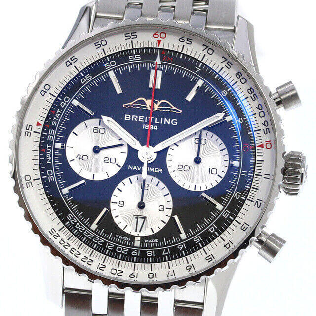 Breitling Navitimer B01 Chrono 43mm AB0138 Black Reverse Panda, 4 Year WARRANTY