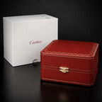 Wrist Flex Timepieces Cartier red boutique presentation box and white outer box set for luxury watch