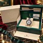 Wrist Flex Timepieces Rolex Cosmograph Daytona 116500LN with white dial and black bezel in original presentation box